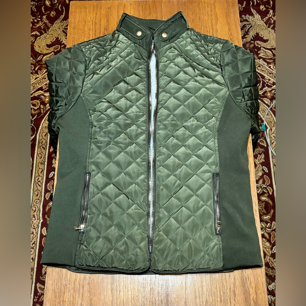 Olive Jacket with Gold Appointments
